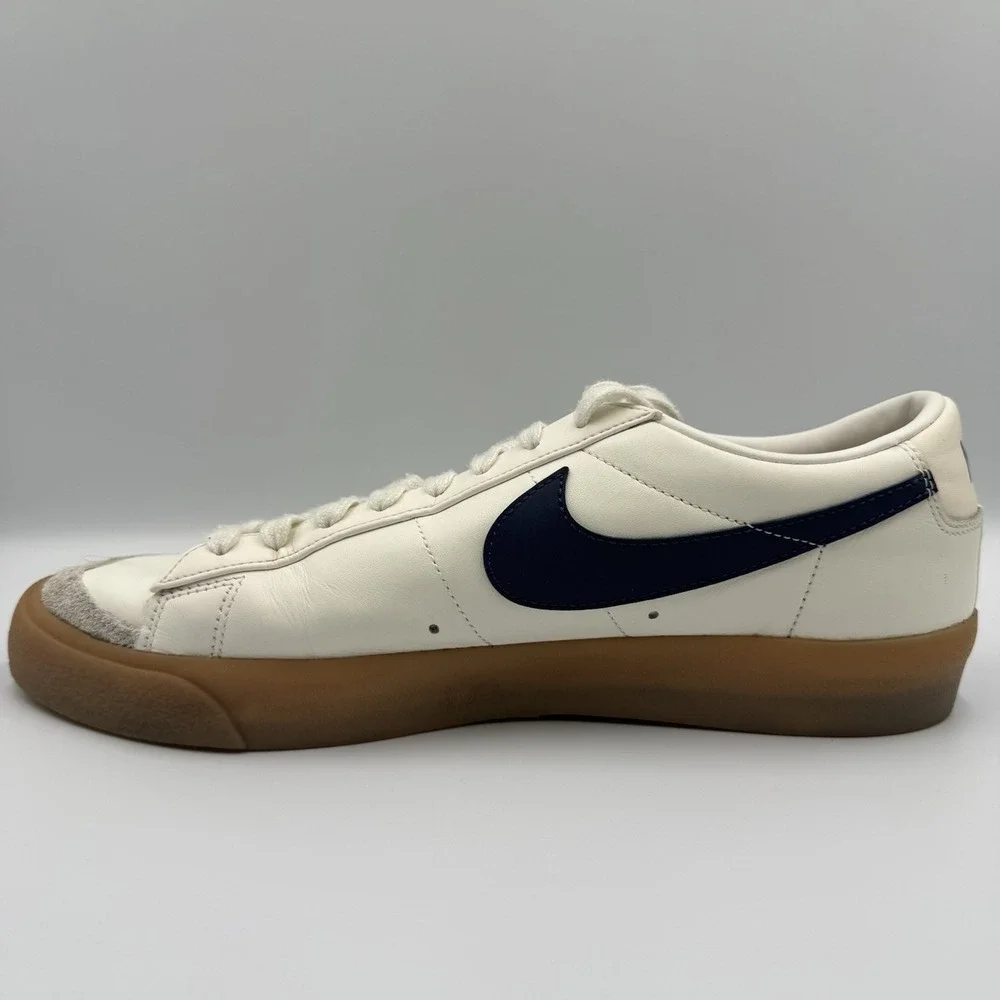 Nike Blazer Low '77 Vintage Sail‎ Navy Gum Shoes 2021 Men's Size 11.5 DM8334-100